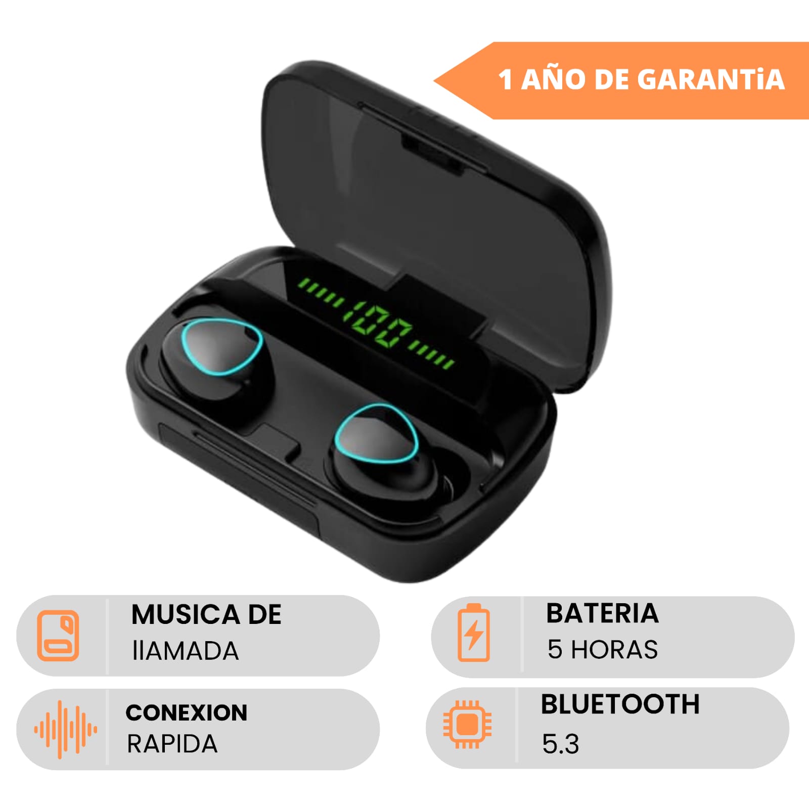 Miniatura 3 de audifonos m10 power bank gamer